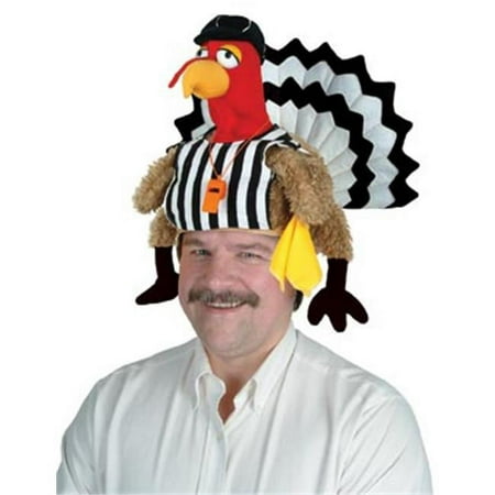 Beistle 90732 - Plush Referee Turkey Hat - Pack of 4