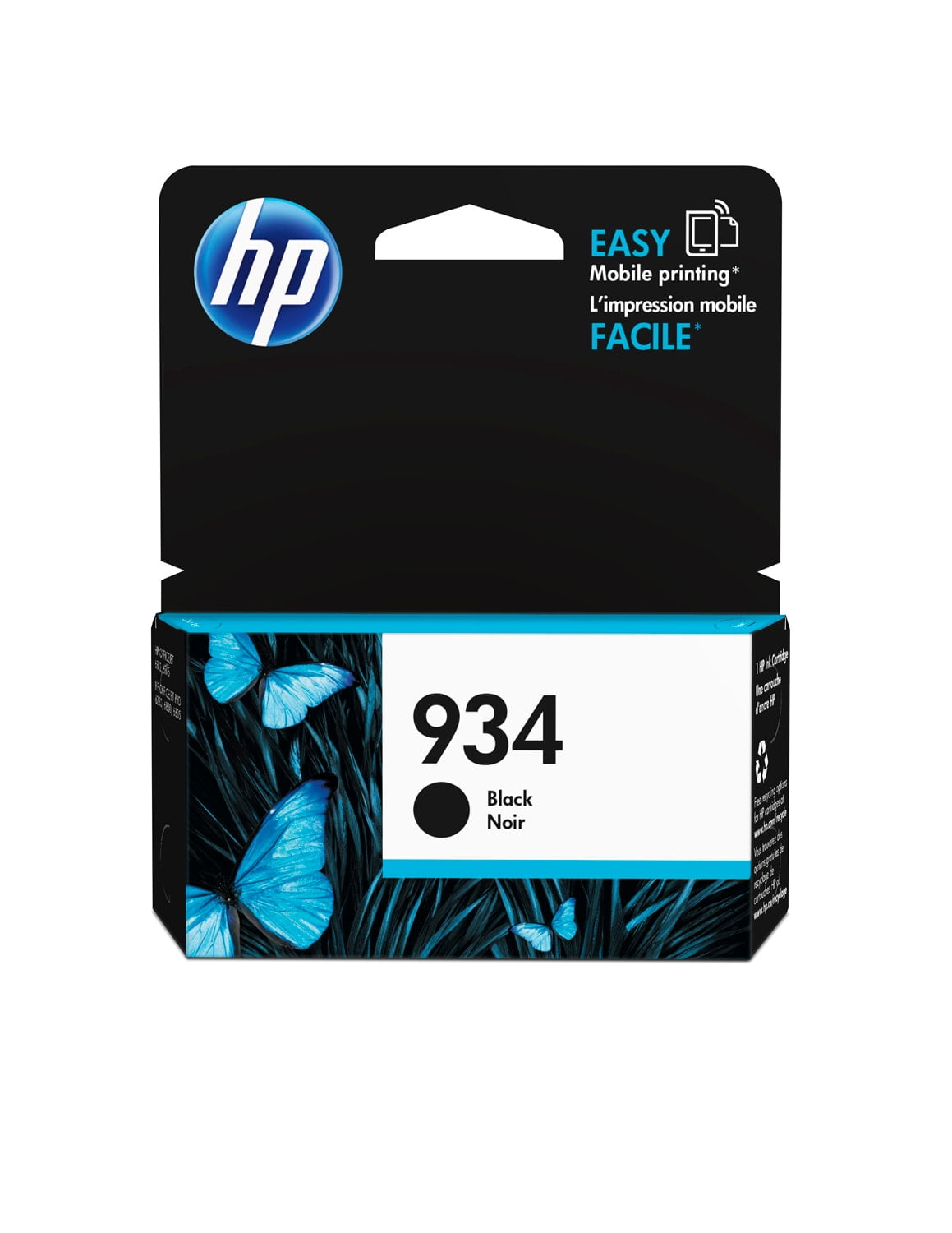 HP 934 Black Original Ink Cartridge, ~400 pages, C2P19AN#140