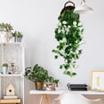 thumbnail image 3 of VGFVFSKGA Artificial Eucalyptus Hanging Vine, Artificial Hanging Plants Fern Vine, Faux Silk Violet, Fake Hanging Plants with Flowers for indoor Outdoor Wall Garden Wedding interior Decoration,Z1#D, 3 of 5