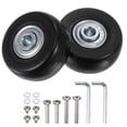 thumbnail image 1 of Unique Bargains Roues de Bagage de Remplacement 43x18mm Kits de Réparation de Roue de Valise 2 Roues de Roulement PU pour Sac de Chariot, Patin en Ligne, 1 of 5
