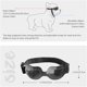 thumbnail image 4 of Gafas de sol para perros Gafas pequeñas para perros Gafas para perros pequeños Protección UV a prueba de viento Banda ajustable impermeable (negro) brillar Hogar, 4 of 5