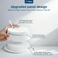 thumbnail image 2 of 6 Pack 6 Inch 5CCT Gimbal LED Recessed Lighting, Directional Adjustable Ceiling Downlight, Angled Dimmable Canless Light with Jbox, 2700K-5000K Selectable, 15W 100W Eqv, 1100LM, ETL&FCC, 2 of 6
