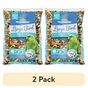(2 pack) Pennington Large Bird Everyday Blend Bird Food for Parrots, Cockatoos; 3 lb. Bag