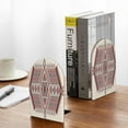 thumbnail image 5 of Easygdp Fashion Tatreez2 2 Pcs Bookend Large Capacity Office Book Ends for Home Office Library School Study Decoration, 5 of 8