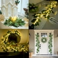 thumbnail image 3 of JEWLALO 6FT Green Vines Garland with Lights LED, Faux Photos Vines Twig with Lights Spring Garlands Decorations for Mantel Fireplace Table Wall Patio Wedding Holiday Home Decors, 3 of 8