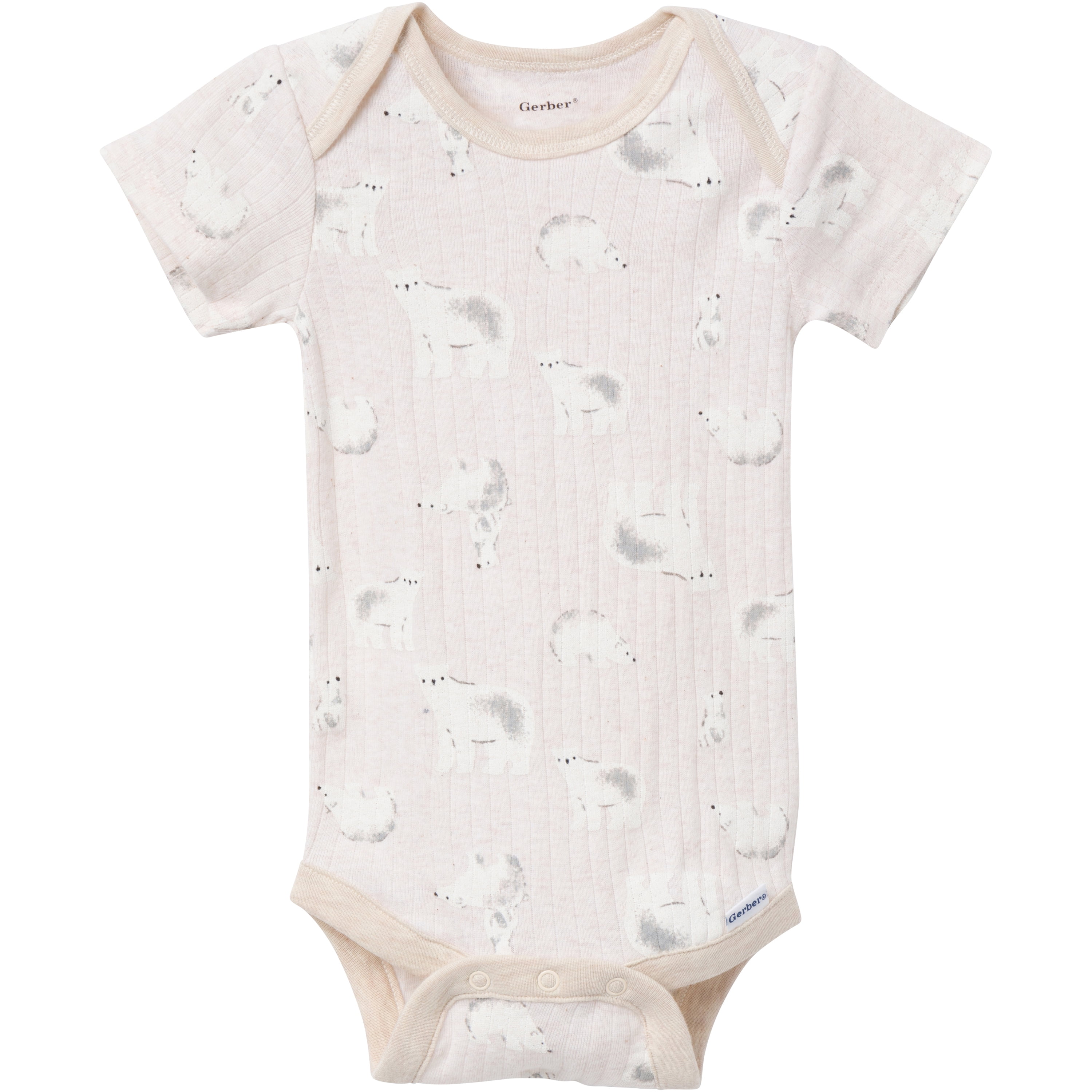 Gerber Baby Neutral Assorted Long and Short Sleeve Onesies, 6-Pack, Sizes Newborn - 12 Months