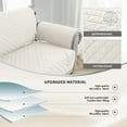 thumbnail image 4 of Eurhowing Waterproof Sofa Slipcover, Reversible Non-Slip Quilted Couch Cover, Washable Stretch Furniture Protector for Kids Pets (Ivory White, Sofa), 4 of 8