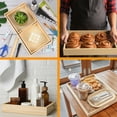 thumbnail image 4 of Elcoho 7 Pieces Wooden Nested Serving Trays Rectangular Unfinished Wooden Trays with Cutout Handles for Crafts Breakfast Food Serving Tray Organizer Tray Home Decor Kitchen Bathroom Use, 4 of 5