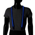 thumbnail image 1 of Glowing Harness Strap Cosplay Party Night Club Male Suspenders Belt Electric Harness Strap Fashionable LED Back Support Red, 1 of 4