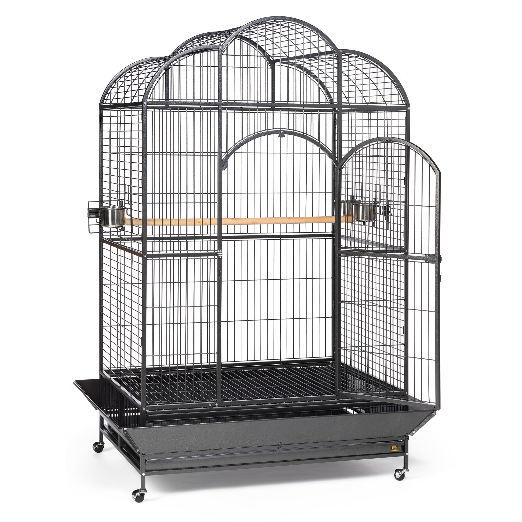 Prevue Pet Products Wrought Iron Silverado Macaw Dometop Bird Cage, Silver
