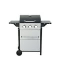 thumbnail image 6 of 3-Burner Propane Gas BBQ Grill, 25650BTU Stainless Steel Outdoor Barbecue with Foldable Side Tables, Enamel Cooking Grids & Auto Ignition – Perfect for Garden, Patio, and Camping, 6 of 8