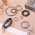 thumbnail image 5 of Uxcell 8pcs Spring O Ring Clip, Metal Spring Clasp Key Ring, 18mm Snap Buckle Accessories for DIY Crafts, Gold, 5 of 7