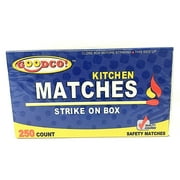 Goodco Kitchen Matches Strike on Box 250 Count Pack of 2