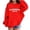 Red, variant on Tiijoy Girls Loose Hoodie California Letter Print Pullover Hooded Sweatshirt, Sizes 3-4T