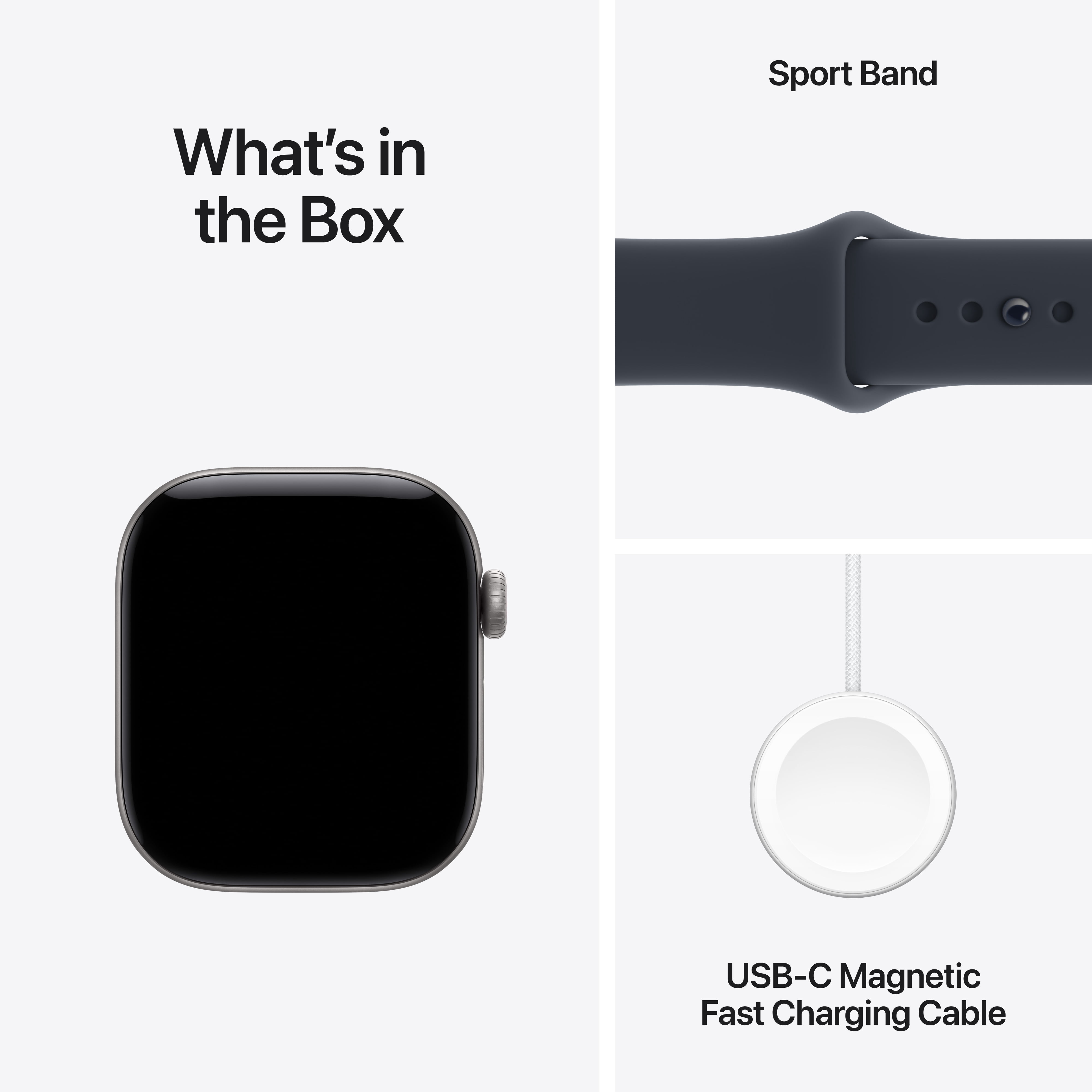 Apple Watch Series 12 GPS + Cellular 42mm Space Gray Aluminum Case with Navy Blue Sport Band - S/M