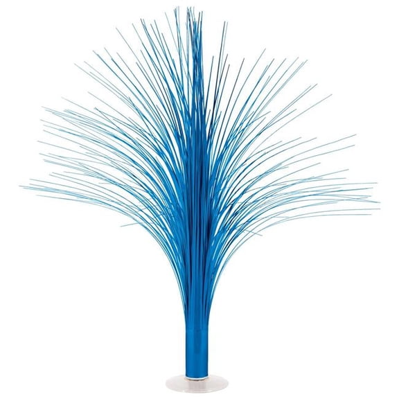 Beistle 53929-LB 19 in. Metallic Spray Centerpiece, Light Blue - Pack of 6