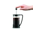 thumbnail image 4 of Bodum 12oz Brazil French Press Coffee Maker, High-Heat Borosilicate Glass, Black - Made in Portugal, 4 of 4