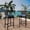 Brown & Blue, variant on Garvee Outdoor Wicker Barstools Set of 2, Rattan Patio Bar Stools for Backyard, Gray