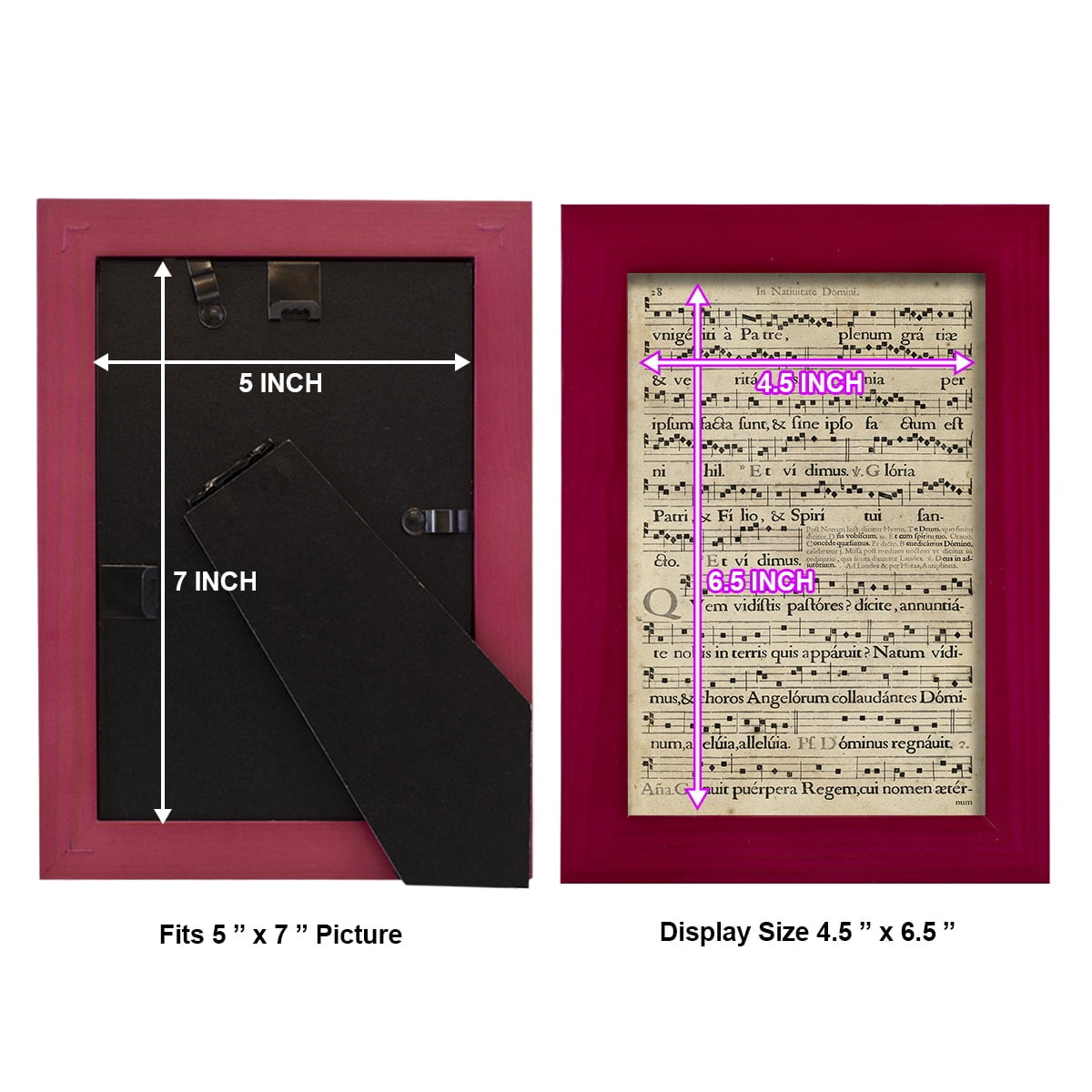 Vellum Songbook III -Framed Print w/glass-Cherry Red