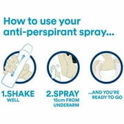 Dove Original Aerosol Spray Deodorant & Anti-Perspirant 150ML / 5.07 Oz,(6 Pack)