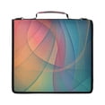 thumbnail image 6 of ALAZA Zipper Binder Elegant Abstract Pattern 2 inch 3 Ring 500 Sheet Capacity Trapper Keeper File Folder Organizer Bag, 6 of 8