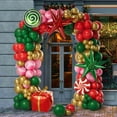 thumbnail image 5 of 131pcs Christmas Balloon Arches with Red, Golden, Green Balloons - Durable Aluminum Film & Emulsion Balloons for New Year, Birthday, Wedding, Valentine'S Day, 5 of 6