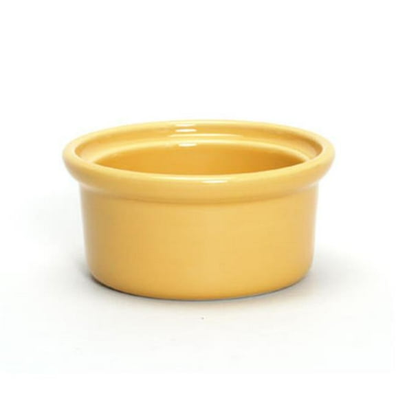 Tuxton China DYB-1006 4.63 in. Casserole Dish - Butterscotch, Pistachio, Cranberry - 1 Dozen