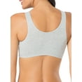 thumbnail image 3 of Fruit of the Loom Women's Tank Style Cotton Sports Bra, 3-Pack, Style-9012, 3 of 7