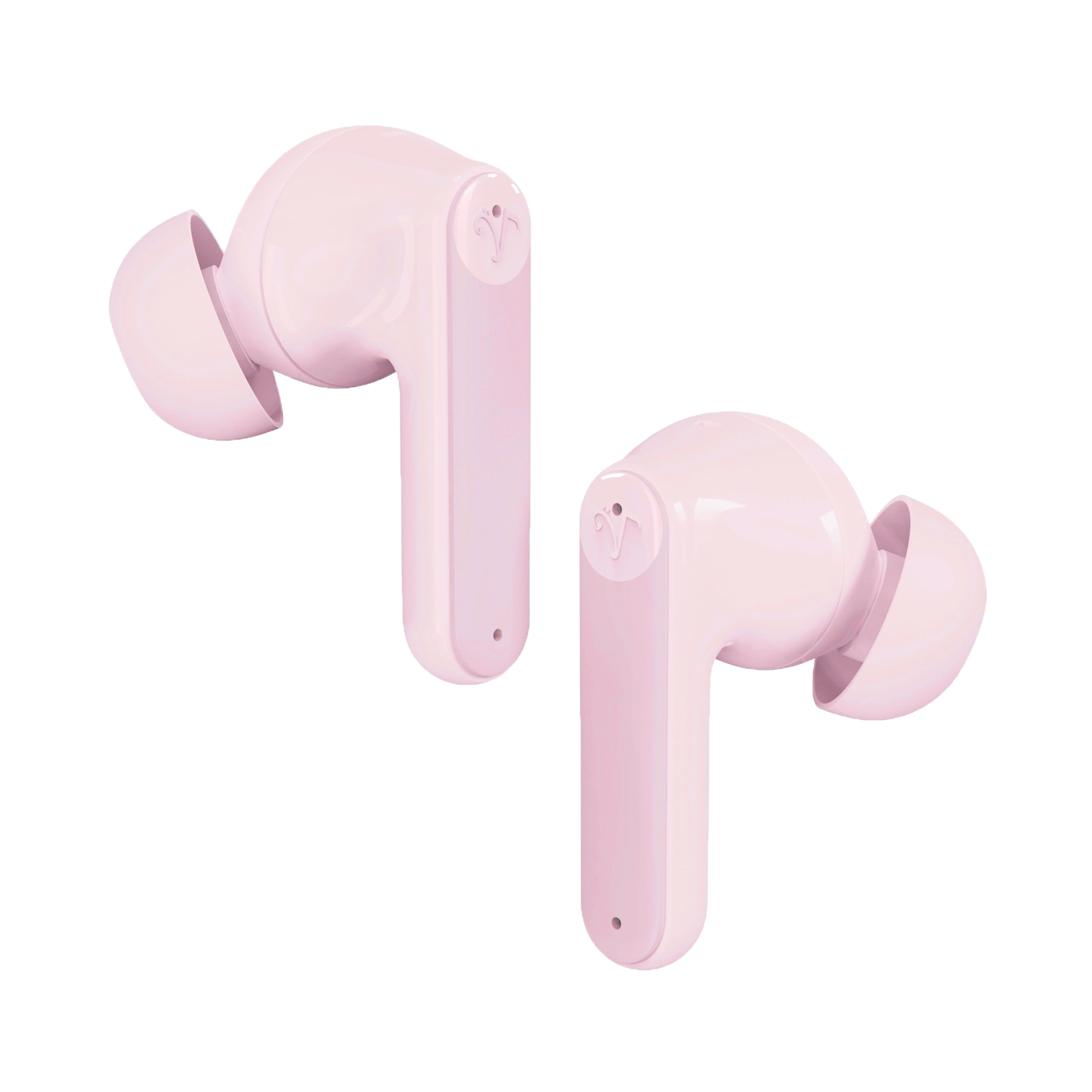 Visual Land SOUNDWAVE A1 Plus Active Noise Cancelling Earbuds, 6 Mics, 48H Total Playtime, 15 Mins = 6 Hours Playtime - Pink
