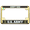 Gold - Style 1, variant on [Officially Licensed Product] - Motorcycle Metal License Plate Frame with U.S. Army Dad Design - Black