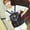 Black, variant on Washed Leather Portable Shoulder Bag College Style Schoolbag Travel Backpack,Black