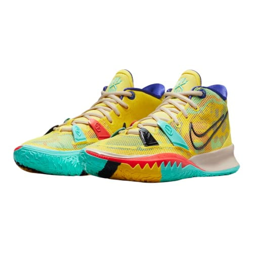 Nike Men s Kyrie 7 Copa Basketball Shoes, Yellow Strike Black, 12
