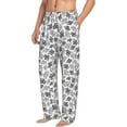 thumbnail image 2 of Uemuo Snake Pattern Men's Wide Leg Palazzo Lounge Pants with Pockets Light Weight Loose Comfy Casual Pajama Pants-Large, 2 of 9