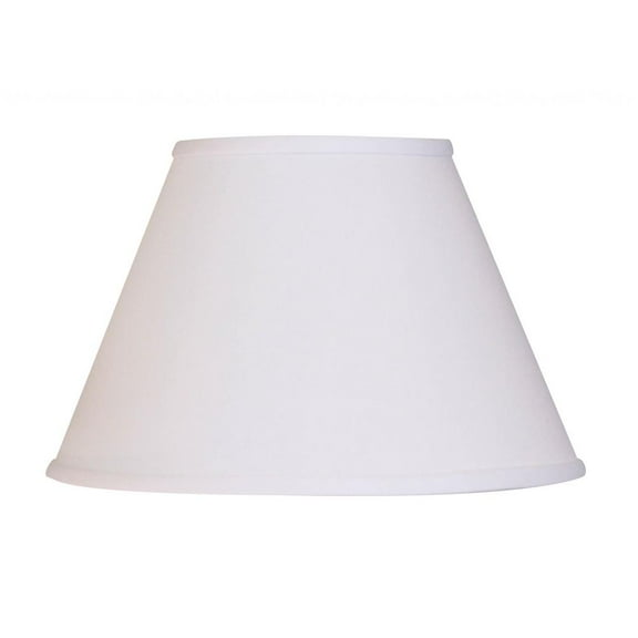 12" White Premium Empire Slanted No Slub Lampshade