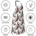 thumbnail image 6 of Bingfone Chickens Peck Grain Apron Gifts For Men, Women Professional Grade Chef Apron for Kitchen,BBQ & Grill, 6 of 8