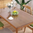 thumbnail image 4 of RKSTN The Transparent Transparent Table Film With Straight Tablecloth Made To Measure Choice Of Sizes Protective Film Table Protection 90 X 160 Cm, 4 of 8