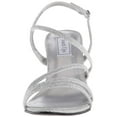 thumbnail image 2 of Touch Ups Womens Paige Open Toe Special Occasion, Silver Shimmer, Size 8.5, 2 of 5