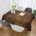 thumbnail image 2 of Yayeee Tablecloths for Rectangular Tables 54 x 54 inch Party Table Cover, Wood Grain, 2 of 6