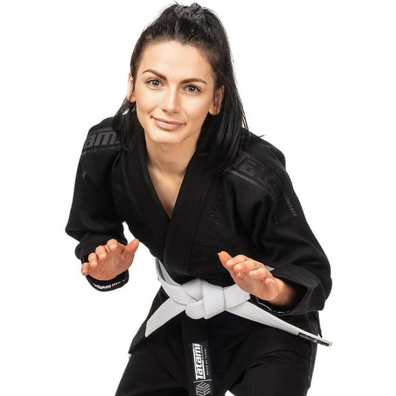 Tatami Fightwear Women's Estilo Black Label BJJ Gi - F4 - Black/Black