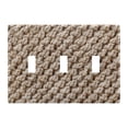 thumbnail image 2 of Dailycode Light Switch Plate Covers 2 Gang Wall Plate Plastics Outlet Covers for Kitchen Home Office Decor Wool Knitting Pattern, 2 of 8