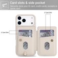 thumbnail image 3 of Tianyeda for iPhone 17 Pro Wallet Case with Credit Card Holder,Kickstand,ID/Cash Holder,Case Wallet with Card Slots,Durable PU Leather Shockproof Cover White, 3 of 5
