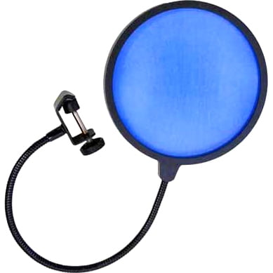 Microphone Wind Screen Pop Filter (Blue)