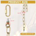 thumbnail image 2 of Uxcell 1 Ft Light Fixture Chain, 2 Set Lighting Chain with Quick Link Connectors Up to 110 lbs Bronze, 2 of 7