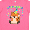 thumbnail image 4 of Inktastic It's My Birthday- Cute Fox Boys or Girls Toddler T-Shirt, 4 of 5
