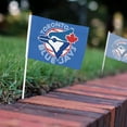 thumbnail image 3 of Drapeau de Mode Toronto Baseball Double Face à Main 5,5x8,2 Po, Polyester avec Mât en Plastique Mcp757, 3 of 7