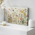 thumbnail image 4 of IDEA4WALL Canvas Wall Art Minimal Wildflowers Floral Garden Illustrations Retro Countryside Art Botanical Colorful Print Relax/Calm for Living Room, Bedroom, Office - 24"x36", 4 of 5