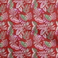 thumbnail image 1 of oneOone Velvet Red Fabric Tropical Leaf Fabric For Sewing Printed Craft Fabric By The Yard 58 Inch Wide, 1 of 5