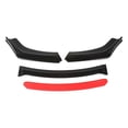 thumbnail image 5 of For Honda Civic Sedan Coupe Glossy Black Front Bumper Lip Splitter Chin Spoiler, 5 of 7