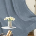 thumbnail image 6 of PrimeBeau Semi Sheer Grommet Privacy Decor Panels, 52" x 108" inch, 2 Panel Set, Denim, 6 of 6