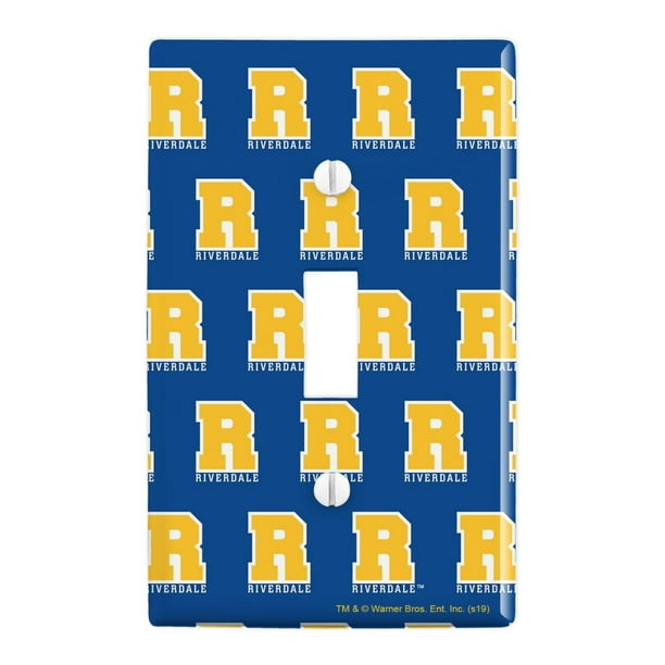 Riverdale Varsity Letter Plastic Wall Decor Toggle Light Switch Plate Cover Walmart Com